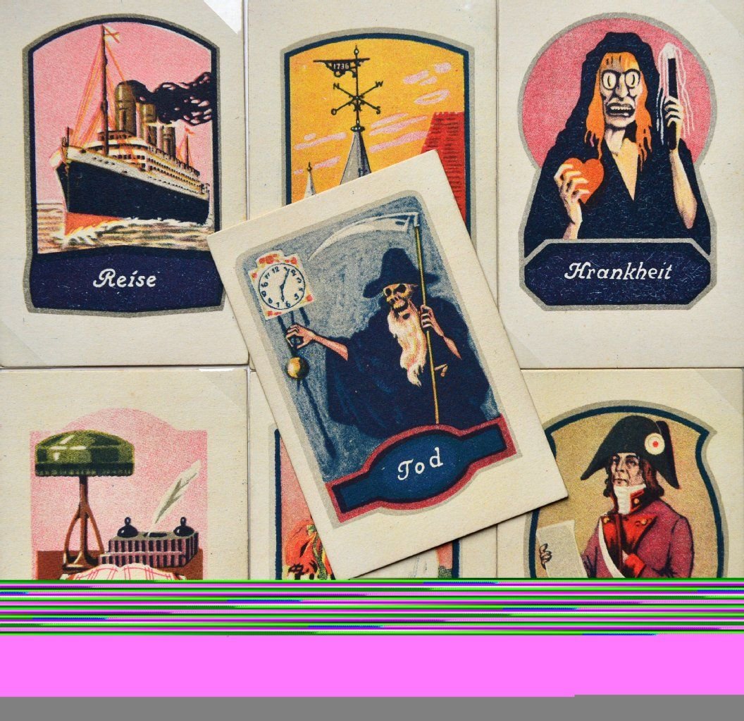 Wahrsagekarten aus der Zeit um 1920 im Spielkartenmuseum Altenburg