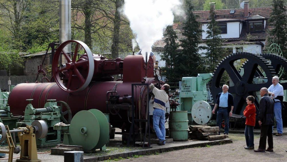 Historische Maschinen können im Mansfeld-Museum Hettstedt besichtigt werden.