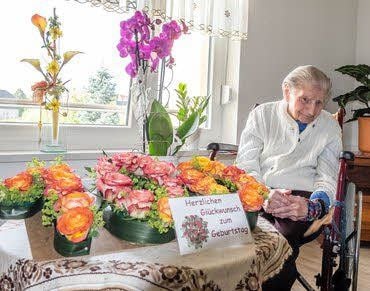Martha Großmann feiert ihren 100. Geburtstag.