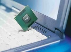 Nicht die optimale Wahl - wer seinen Desktop-Rechner mit einem Notebook-Prozessor bestückt, muss damit rechnen, dass der Chipsatz nicht mit den anderen Komponenten des Desktop-Boards funktioniert. (Foto: dpa)