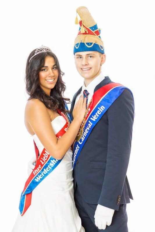Für den Werdershausener Carneval Verein treten Patricia und Phillip als Prinzenpaar an.