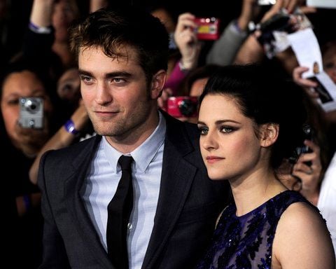 Robert Pattinson und Kristen Stewart bei der Weltpremiere des neuesten Films der «Twilight» Reihe. (FOTO: DPA)
