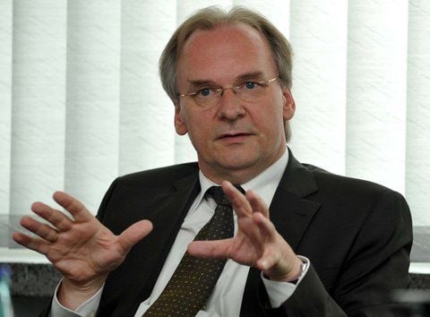 Wirtschaftsminister Reiner Haseloff. (FOTO: MEINICKE)