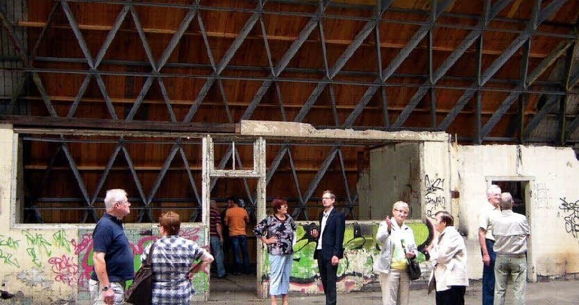 Die Rundbogenhalle hat die Besucher fasziniert.