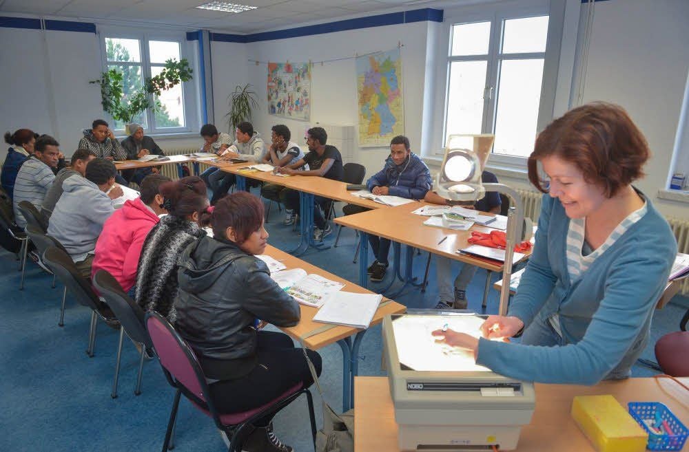 Daniela Müller unterrichtet derzeit Flüchtlinge in der deutschen Sprache.