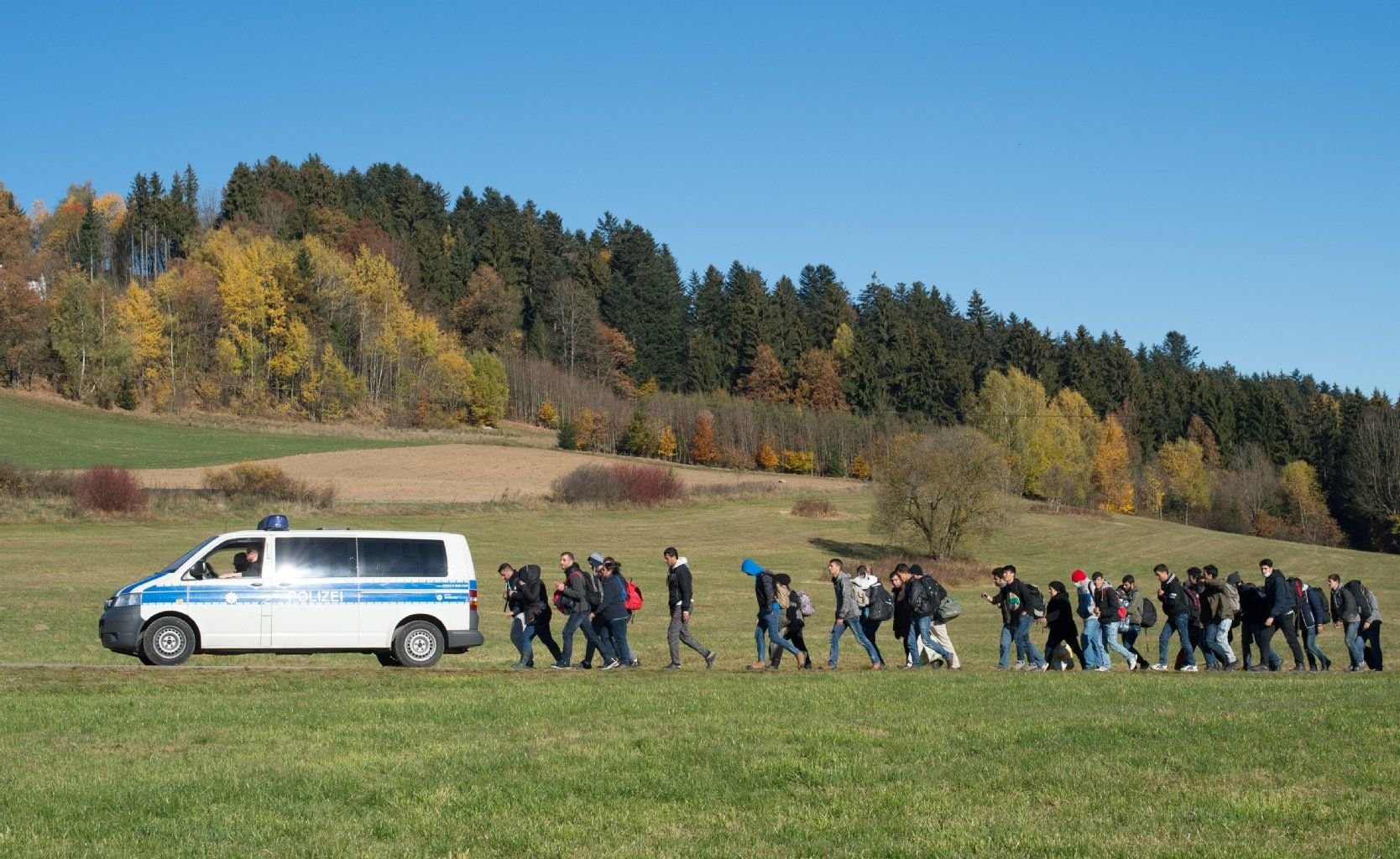 Flüchtlinge bei Wegscheid
