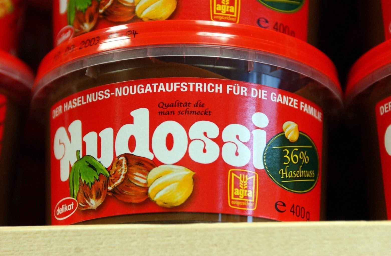 Der Brotaufstrich "Nudossi".