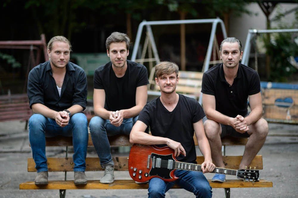 Traum von Profikarriere: Mathias „Berri“ Behrend, Michael Mahnert, Andreas Kupka und Torsten Schwan (v.l.) würden ihre Leidenschaft für Musik am liebsten zum Beruf machen