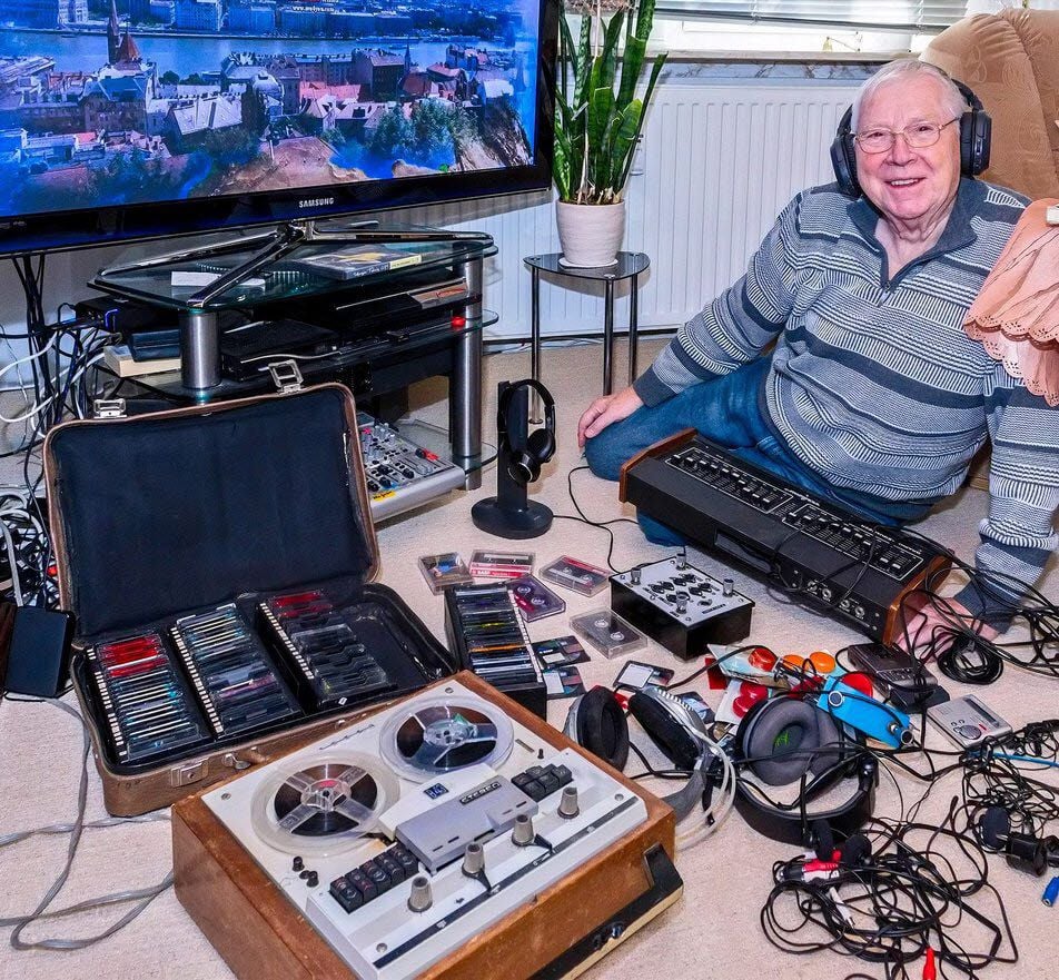 Bei der Party in Farnstädt will DJ Hans „Scholli“ Scholz nicht nur Musik bieten, sondern auch Disko-Technik aus seiner Schaffenszeit zeigen.