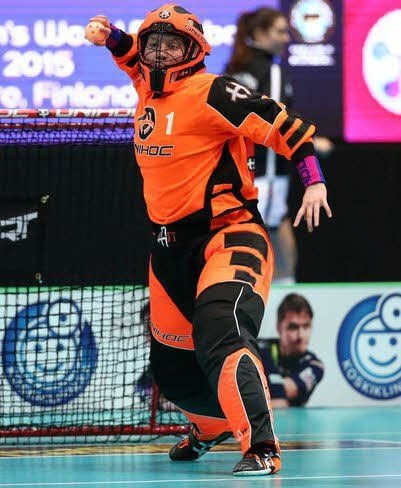 Indra Reck in Siegerpose.