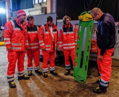 Vor der Bootstaufe gab es eine Ausbildung am Gerät.