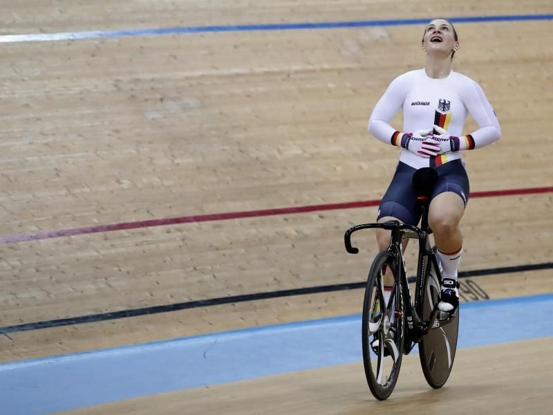 Kristina Vogel hat sich auch WM-Gold im Keirin geholt. Foto: Kin Cheung