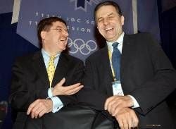 IOC-Präsident Jacques Rogge (r) mit IOC-Vizepräsident Thomas Bach aus Tauberbischofsheim. (Foto: Archiv)