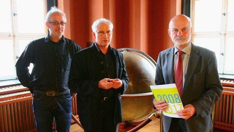Freuen sich auf die Gesänge der Welt in Wittenberg: Silvio Wiesner, Johannes Winkelmann und Eckhard Naumann (von links).