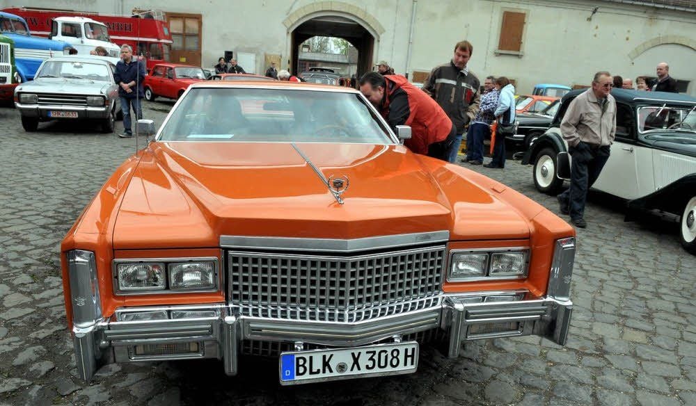 Dieser Cadillac und andere Liebhaberstücke wurden zur Schau gestellt.