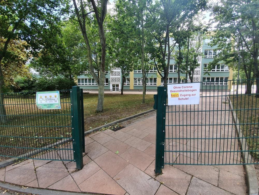 Der Schulbetrieb am Herder-Gymnasium ist zum Teil eingestellt.