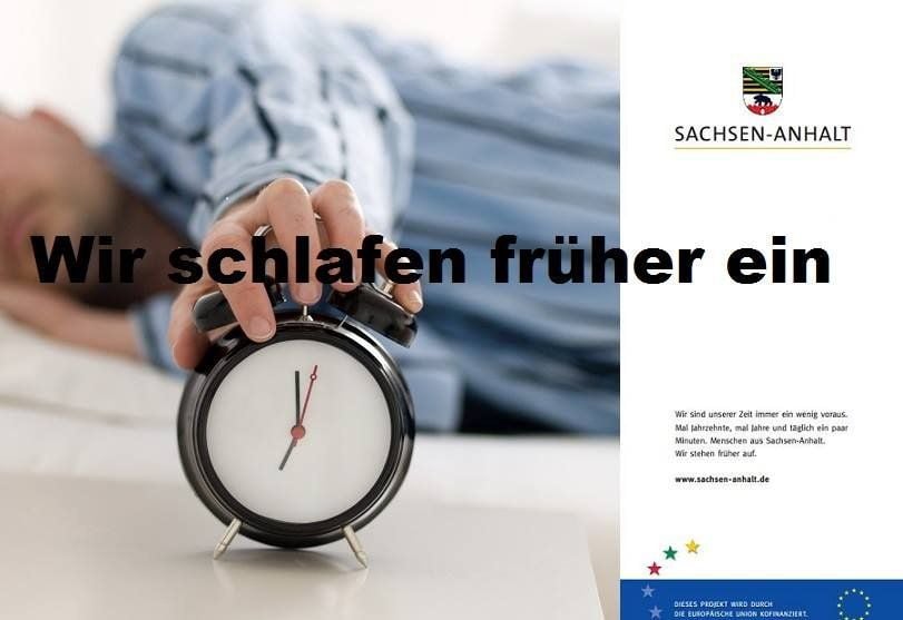 Neues Landesmotto für Sachsen-Anhalt? "Wir schlafen früher ein"