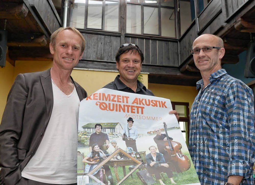 Norbert Leisegang, Olaf Bülow und Hartmut Leisegang freuen sich auf den 2. August in Dessau.