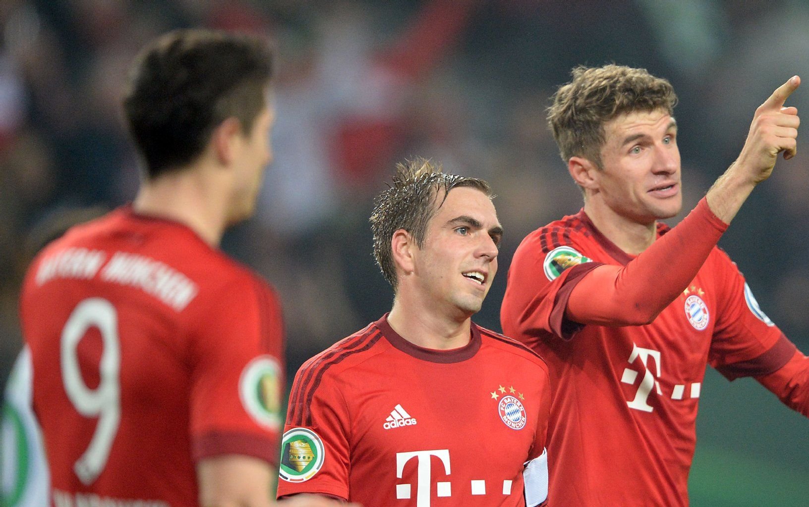 Thomas Müller schoss gegen Wolfsburg, seine Mannschaftskollegen Lahm und Lewandwski gingen leer aus.