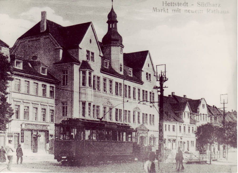 Die „Elektrische“ unterwegs in Hettstedt.
