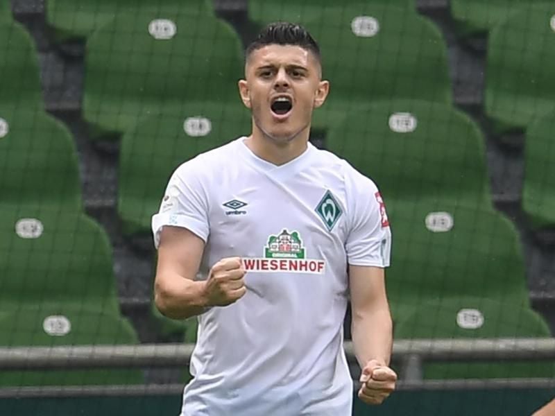 Steht in der Startelf der Bremer gegen den 1. FC Köln: Werders Milot Rashica. Foto: Carmen Jaspersen/dpa