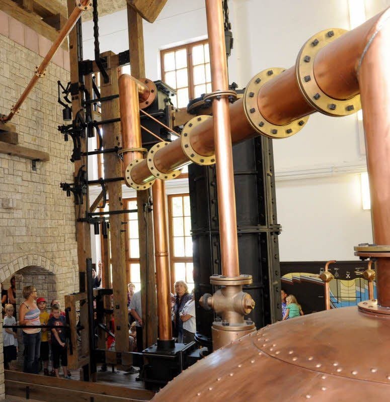 Der Nachbau der Dampfmaschine im Hettstedter Mansfeld-Museum.