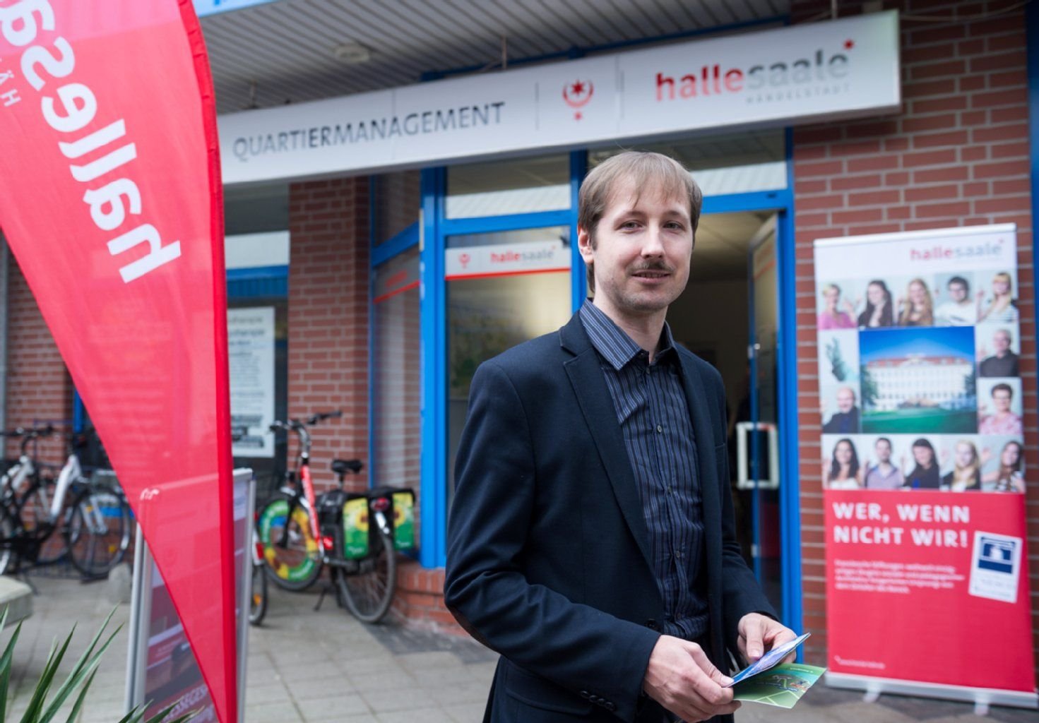 Quatiersmanager Jens Mahlert in Heide-Nord.