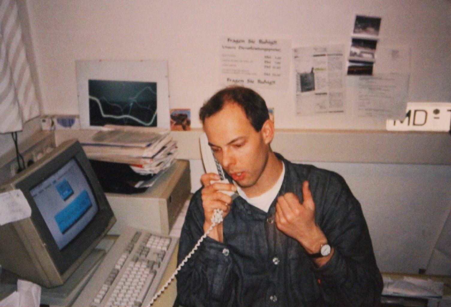 Frank Mühe in seinem HIFI-Geschäft Tonspur.