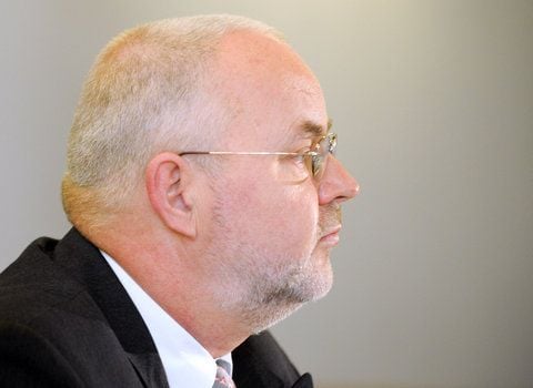 Der frühere Leipziger Stadtkämmerer Peter Kaminski (CDU) im Leipziger Landgericht. (FOTO: DPA)