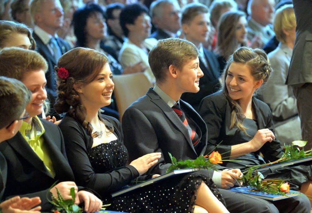 Fast erwachsen: Marten Rensch, Lisa Altmann, Tim Kanitz und Gina Celine Belling (von links)
