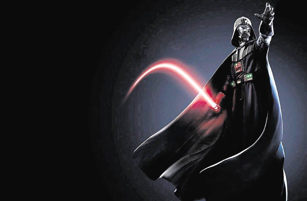 Die dunkle Seite der Macht - hier symbolisiert durch den in Teil VI verstorbenen Darth Vader mit schlaffem Laserschwert - hat Sachsen-Anhalt noch nicht erfasst.