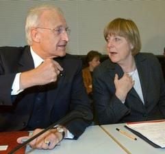 Angela Merkel und Edmund Stoiber (Foto: dpa)
