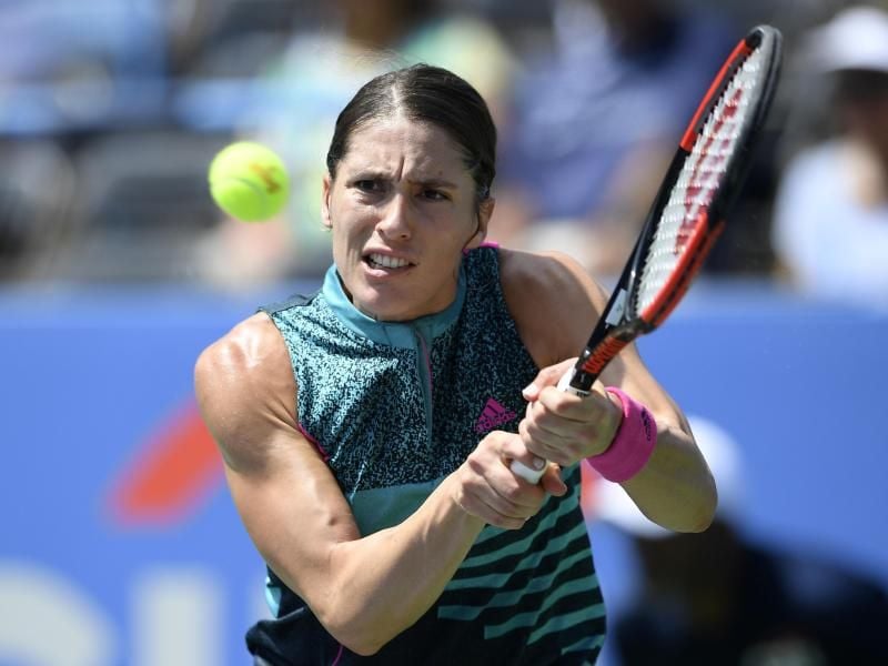 Benötigt in Guangzhou nur noch ein Sieg bis ins Finale: Andrea Petkovic. Foto: Nick Wass/AP
