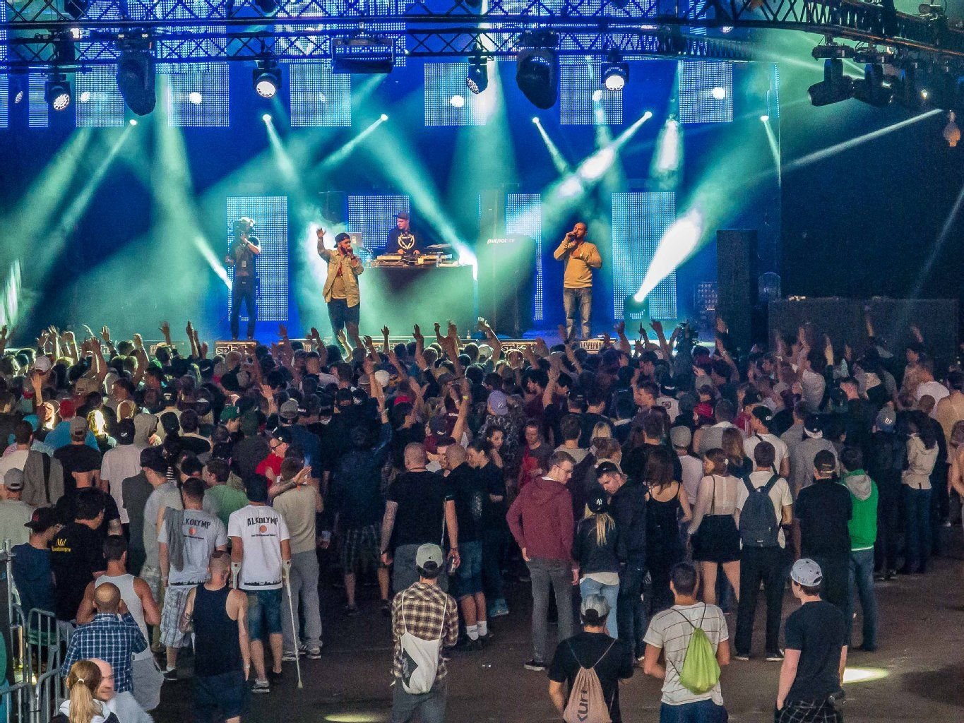 Der Auftakt zum Splash!-Festival in Ferropolis am Donnerstag
