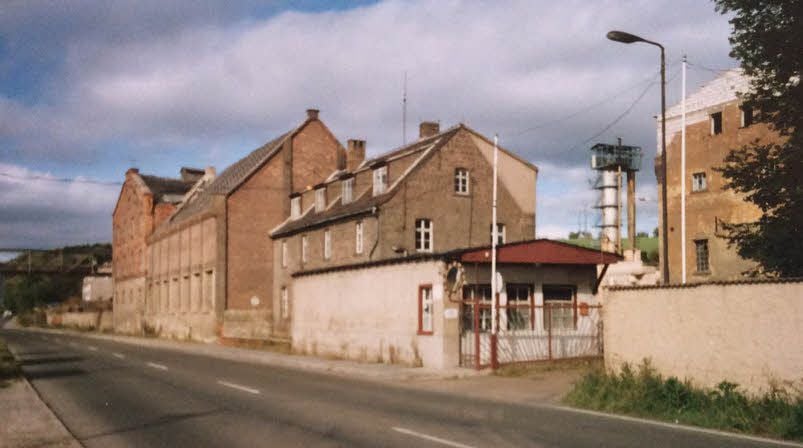 Das war der Eingang in die Fabrik.