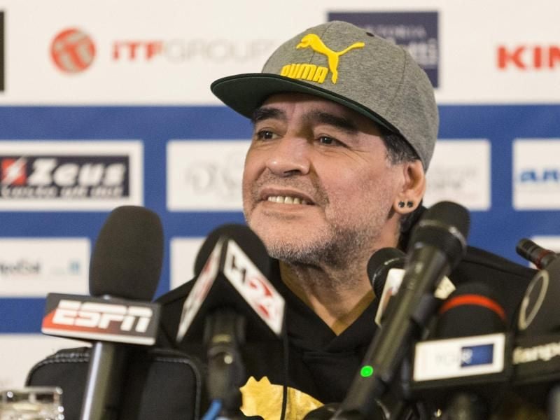 Diego Maradona wird zukünftig für die FIFA arbeiten. Foto: Emanuele Sessa