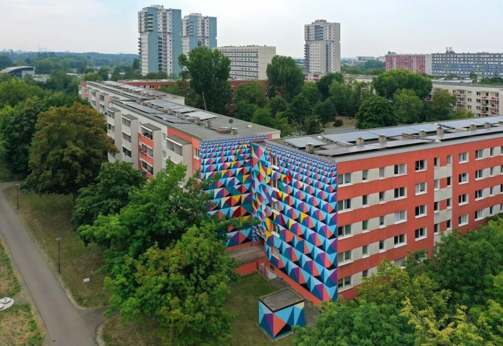 Wandbild am Weidaweg 9