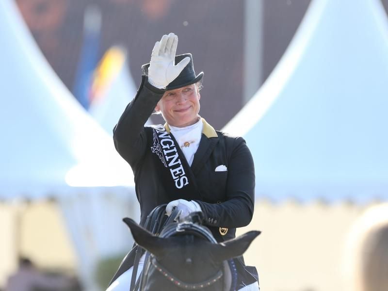 Nicht mehr die Nummer eins in Deutschland: Dressurreiterin Isabell Werth. Foto: Friso Gentsch/dpa