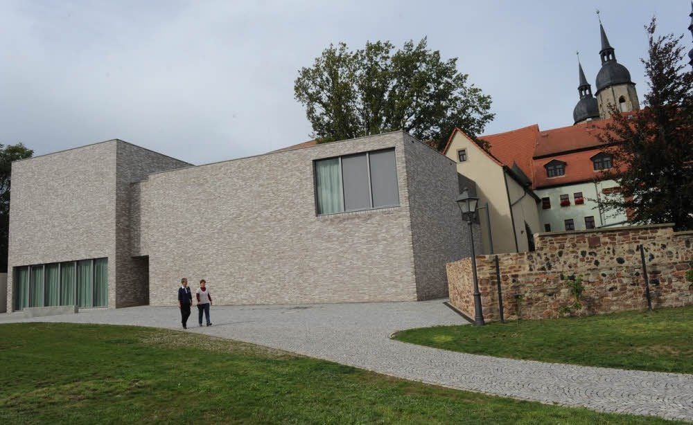 Martin Luthers Sterbehaus mit dem Anbau in Eisleben