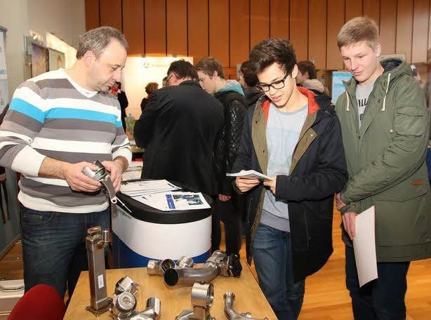 Auch die Bergaer Firma SMK präsentierte sich zur Messe.