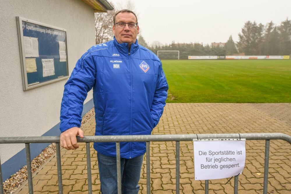 Seine Sportler darf Maik Heinel derzeit nicht auf die Anlage in Großgräfendorf lassen.