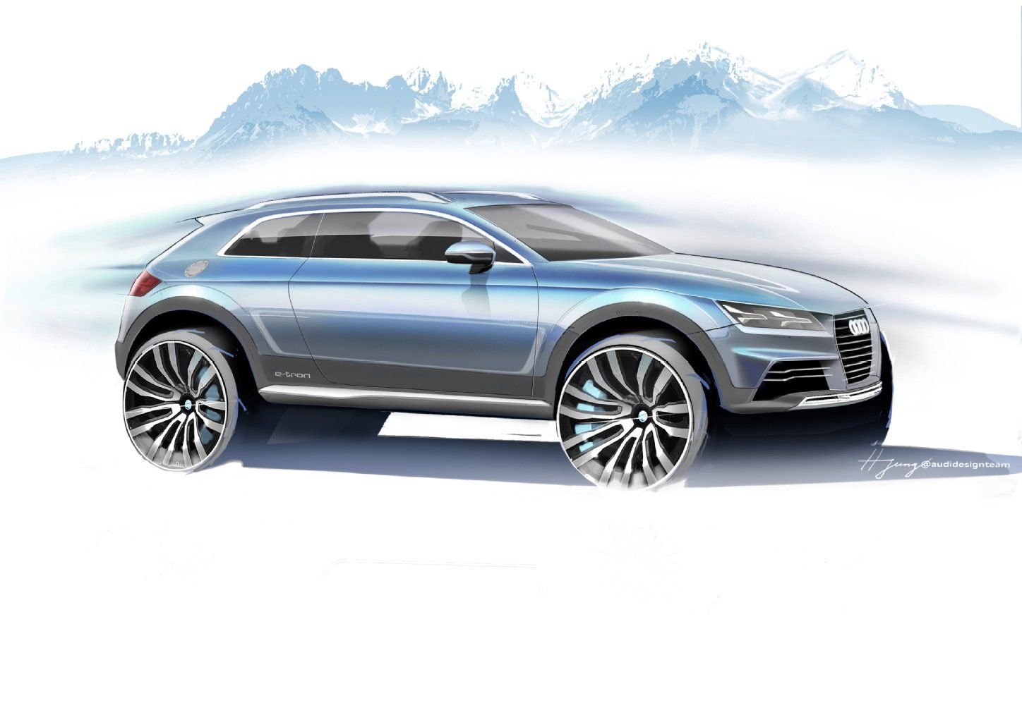Das Crossover-Showcar von Audi ist eine Mischung aus SUV, Sportwagen und Kombi.