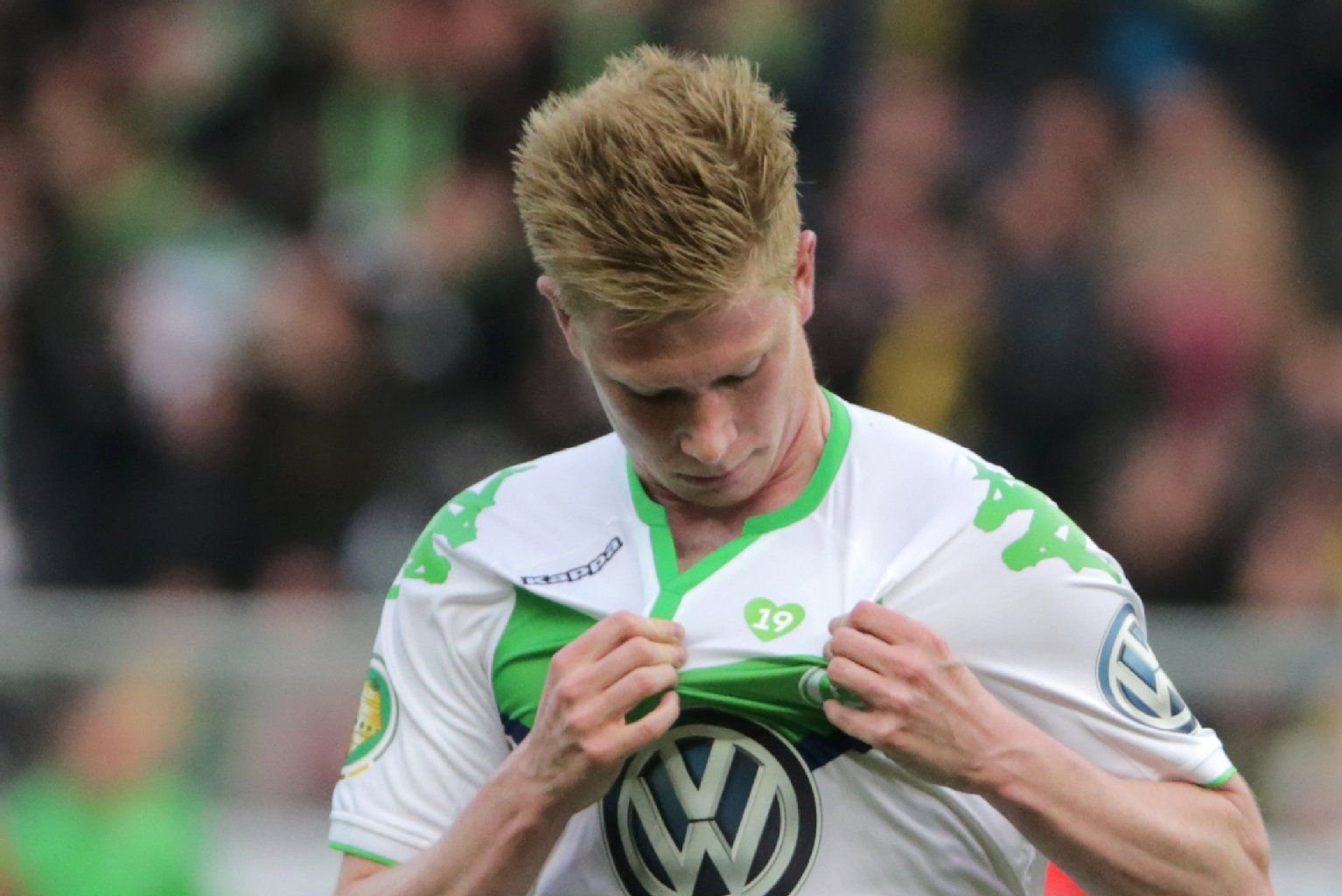 Kevin der Bruyne im Trikot des VfL Wolfsburg.
