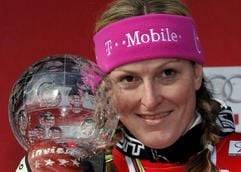 Die Kroatin Janica Kostelic gewann beim Weltcup-Finale im schwedischen Aare am Freitag den Slalom. (Foto: dpa)