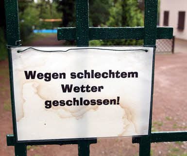 Das Schwimmbad in Nienburg bleibt bei Regenwetter geschlossen.