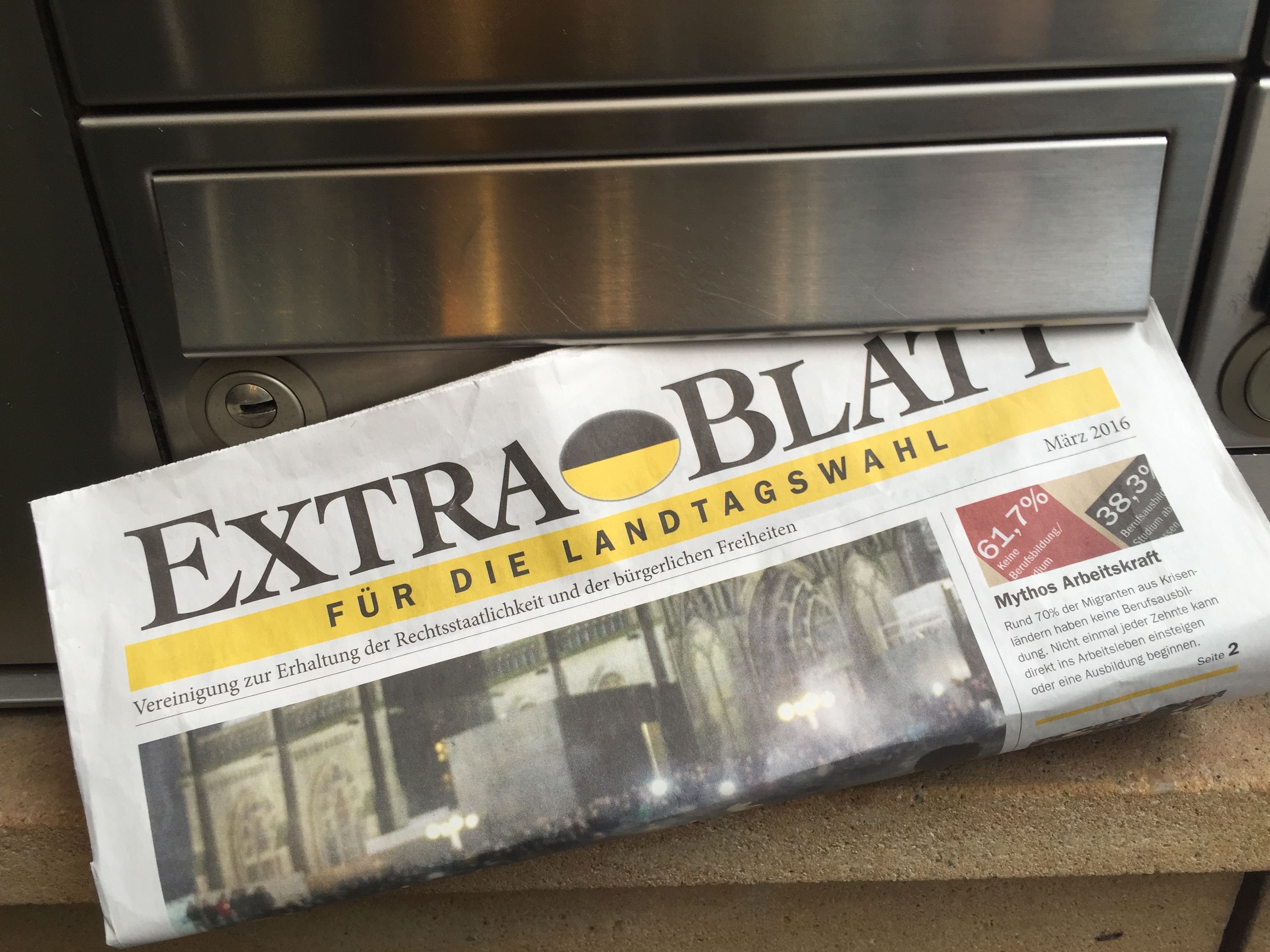 Das gratis verteilte „Extrablatt“ wurde an zwei Millionen Bürger in Baden-Württemberg verteilt.