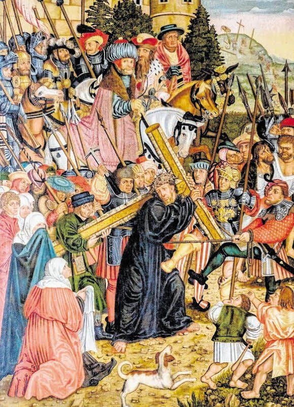 Bis 2012 hing das Tafelbild „Die Kreuztragung“ in der Kirche von Pratau. Es wurde Lucas Cranach dem Jüngeren zugeschrieben. Dann stellte sich heraus, dass es in den 1520er Jahren in der Cranach-Werkstatt in Wittenberg entstand. Im Pariser Louvre wird eine Zeichnung mit dem Titel „Die Kreuztragung“ vom älteren Cranach aufbewahrt.