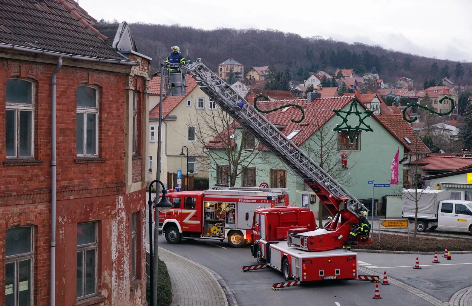 Einsatz der Feuerwehr in Bad Suderode