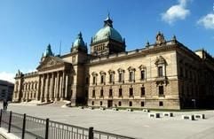 Bundesverwaltungsgericht in Leipzig: Das Gericht war im August 2002 in das Gebäude des ehemaligen Reichsgerichts gezogen. (Foto: dpa)