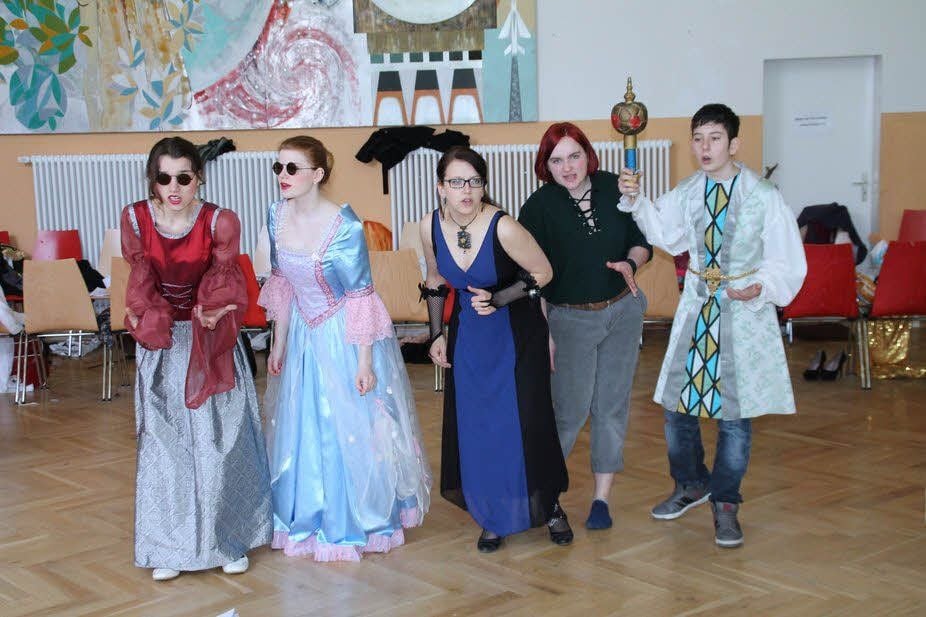 Vor der Premiere gab es ein Probenwochenende für das Musical.